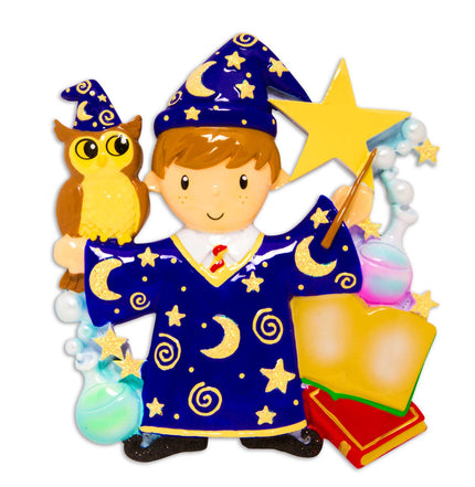 Child Wizard Personalized Ornament