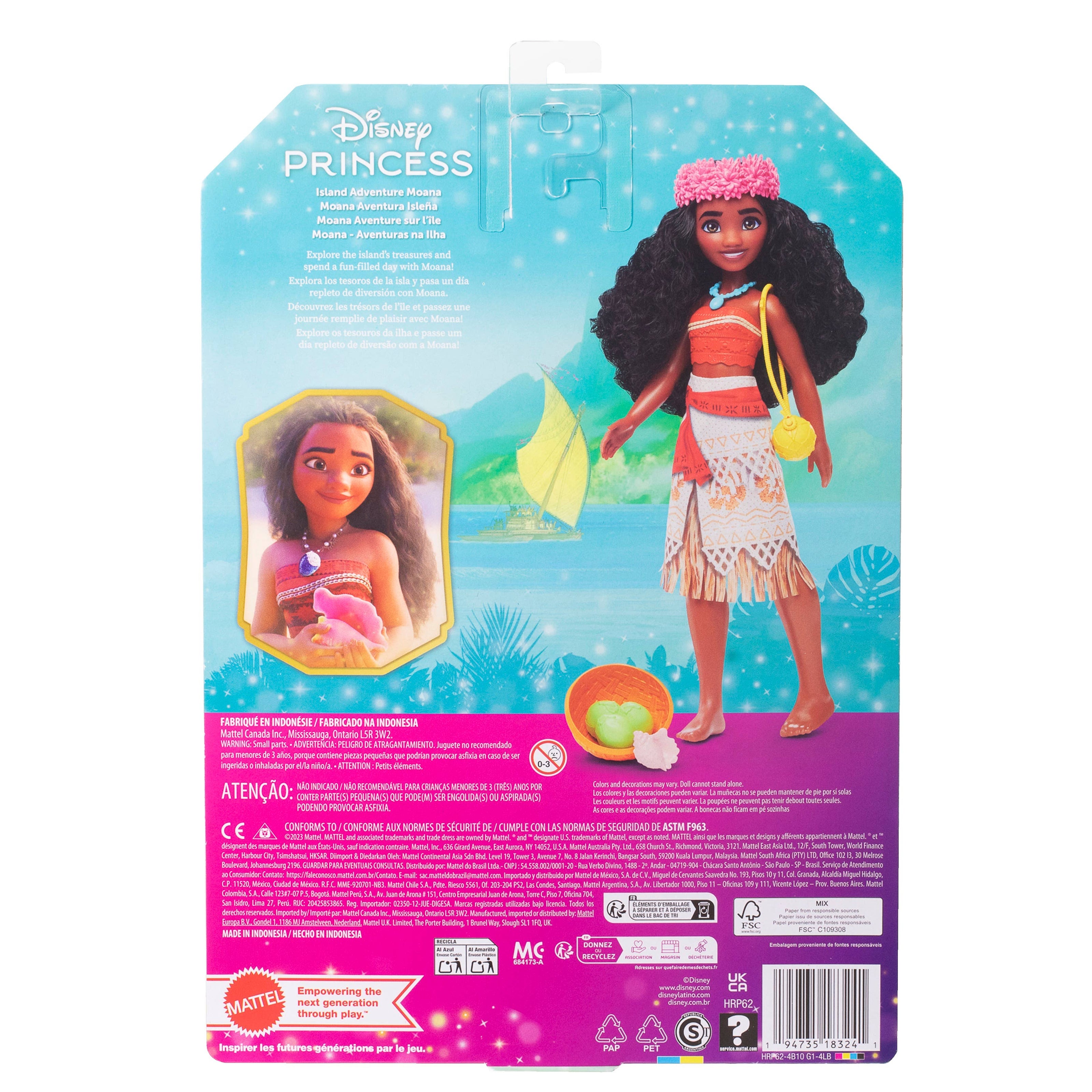 Disney Princess Island Adventure Moana Fashion Doll