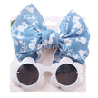 Sunglasses and Floral Headband Set