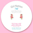 CLIP ON Cutie Earrings | Fantastic Flamingo