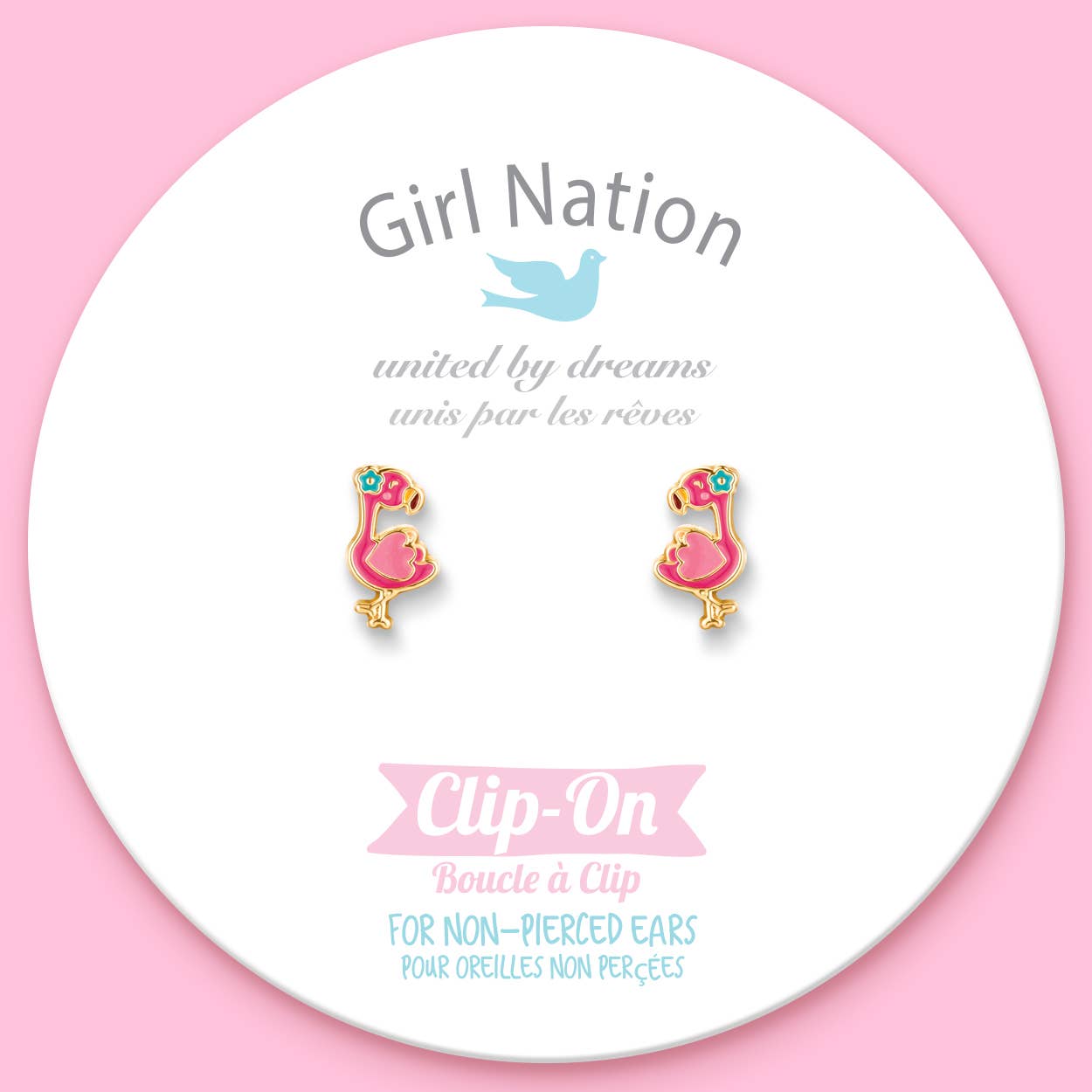 CLIP ON Cutie Earrings | Fantastic Flamingo