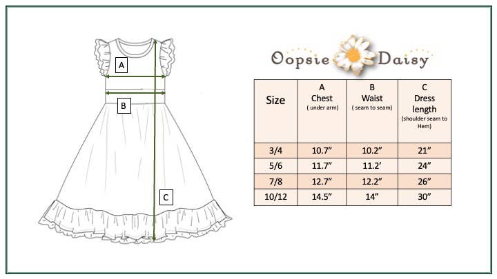 Kids Gingham Check Daisy Ruffle Twirl Spring Easter Dress