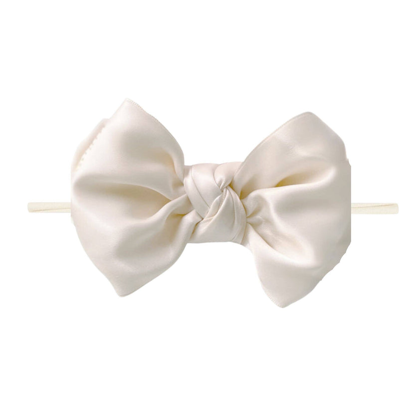 Baby Bling® Satin FAB® Skinny nylon headband with satin bow