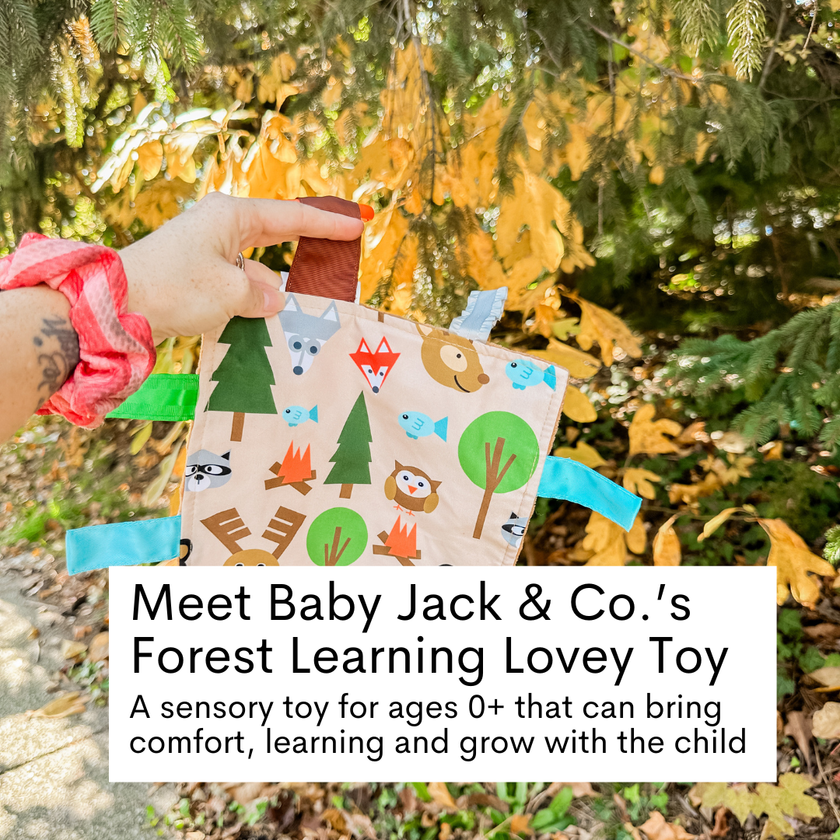 Crinkle Tag Sensory Toy-Forest Fox Bear Woodland