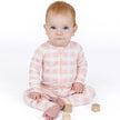 Pink Gingham Bamboo Convertible Footie Romper