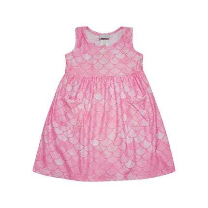 Kids UPF50+ Dahlia Sleeveless Dress w/ Pockets for Girls