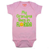 My Grandma Lives in Florida Onesie Pink