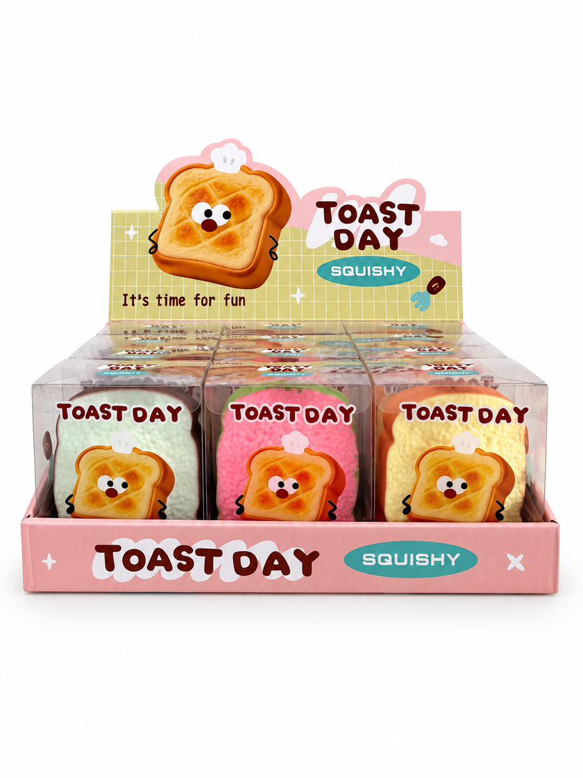 Crunchy Toast Squishy Toy
