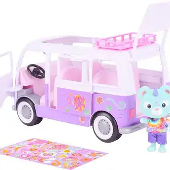 Honey Bee Acres Rainbow Ridge Flower Groove Van Playset
