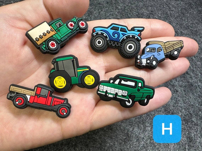 Construction Vehicle Shoe Charms