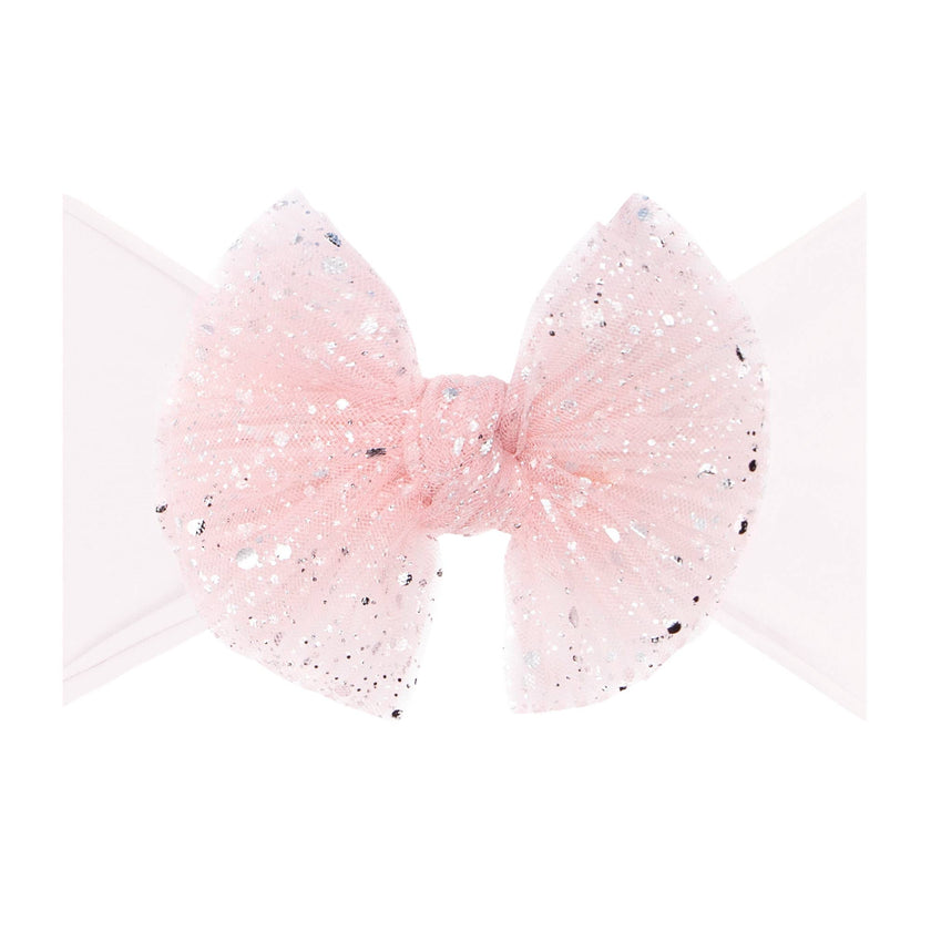 Baby Bling® Tulle FAB® soft nylon headband with tulle bow