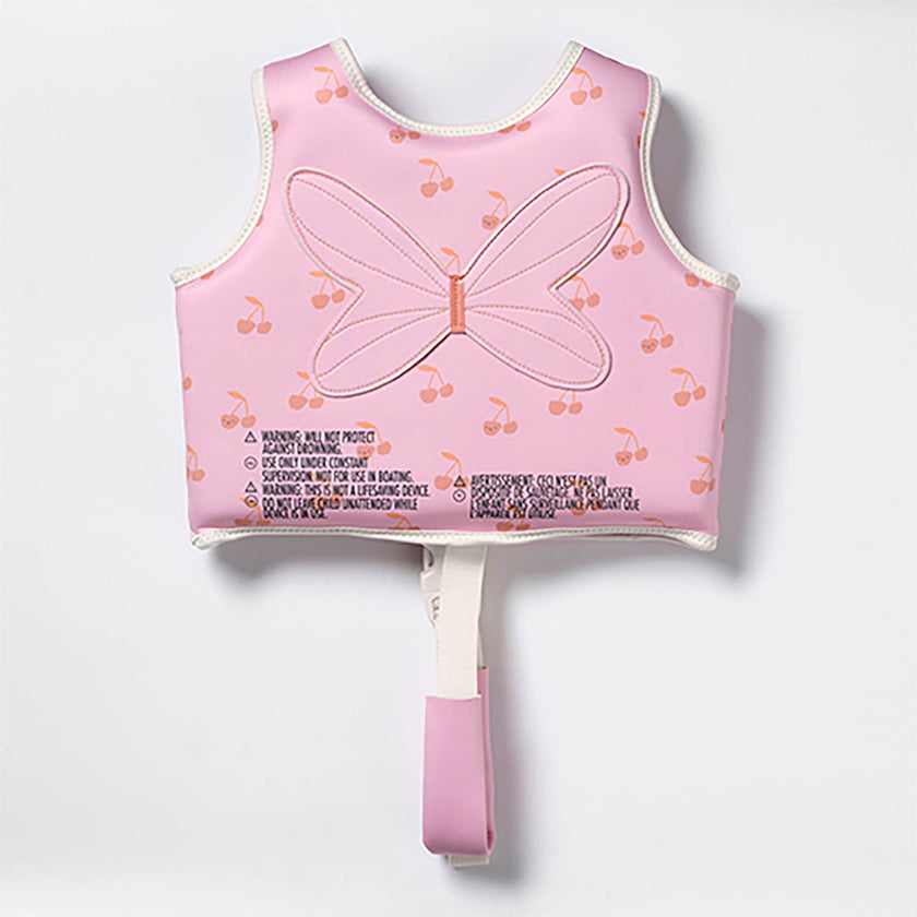 Kids Swim Vest Cotton Candy Cherry 33 lbs.