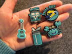 Blue Theme Beach Shoe Charms