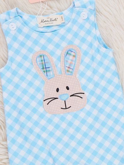 Bunny Square Play Embroidered Johnny