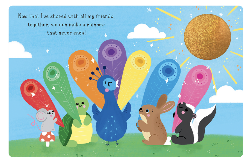 Peacock's Rainbow Feathers Book