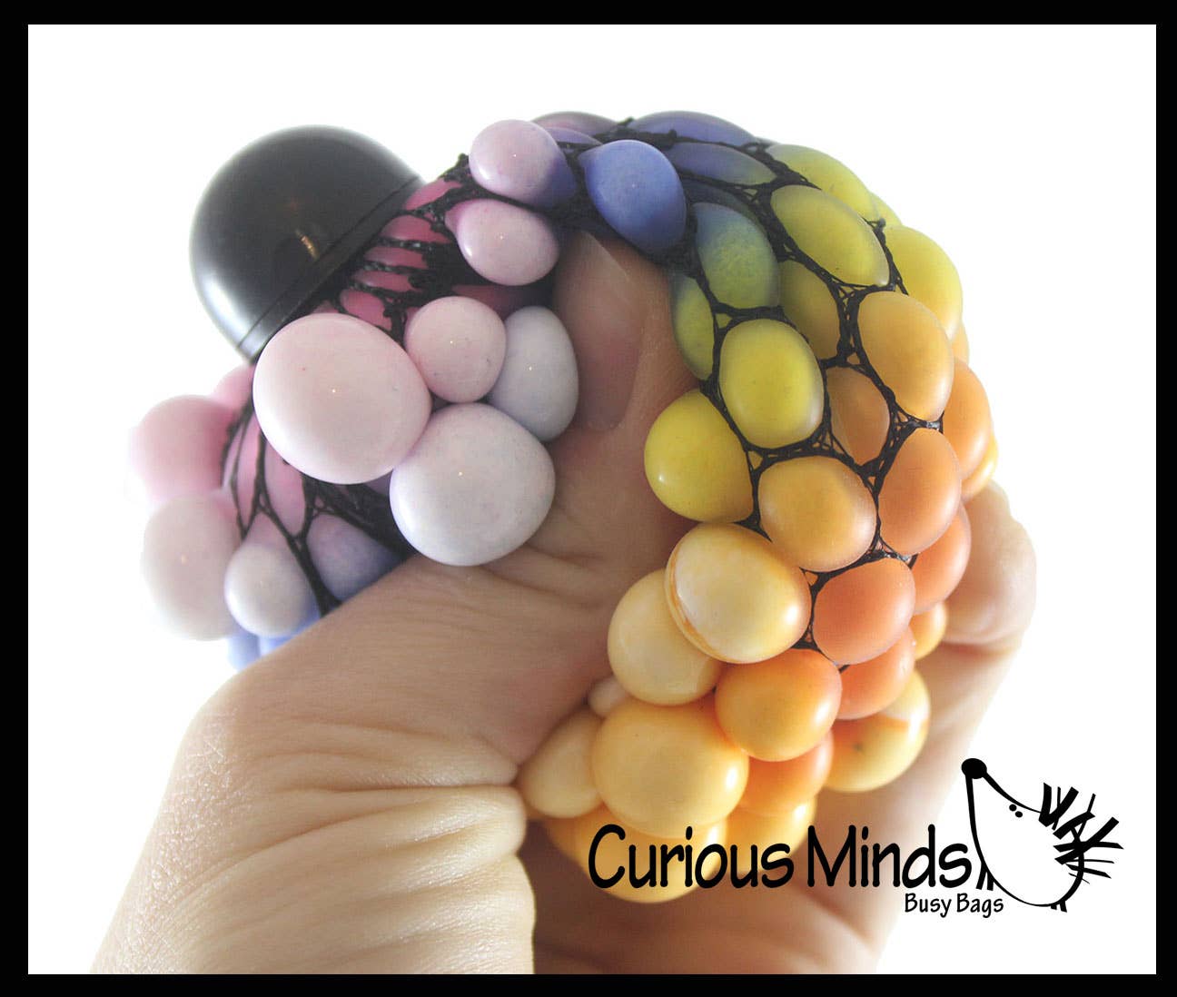 Rainbow Mesh Doh Filled Squeeze Balls - Doh - Ultra Squish Toy