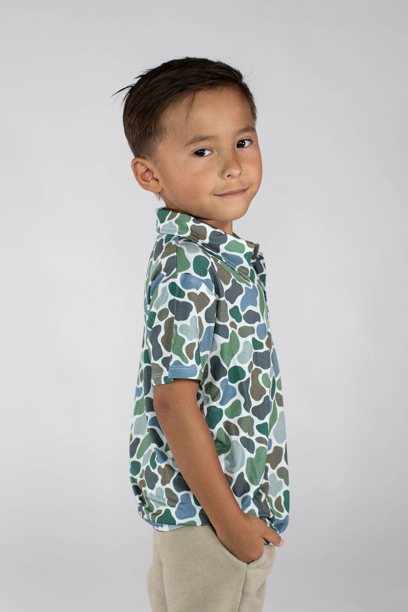 Pebble Camo - SS Polo Shirt