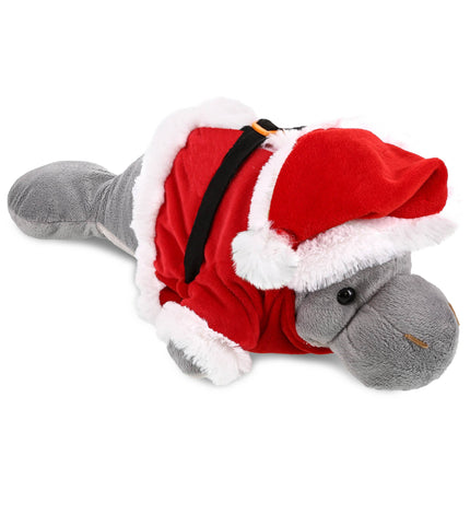 Plush Santa - Wild Collection Plush - Grey Manatee Stuffed Animal
