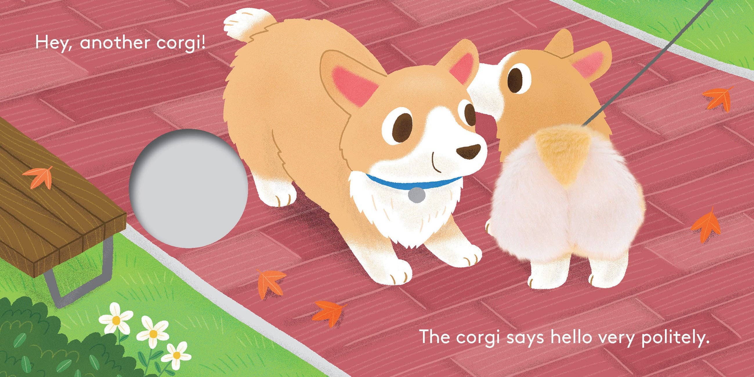 Finger Puppet Board Book- Baby Corgi Butt
