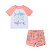 Boys Short Sleeve Rashguard Set | Shark Sketches