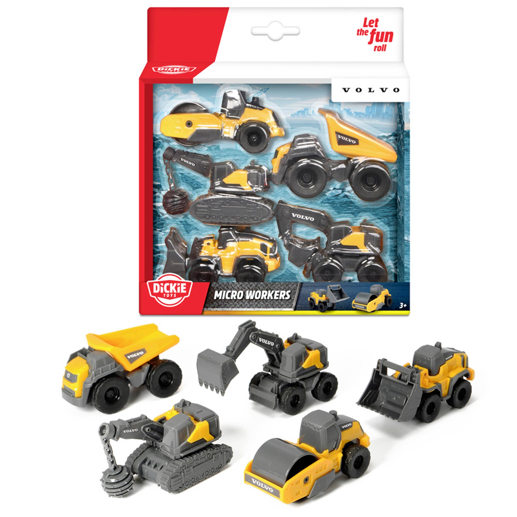 Simba Dickie - Volvo Micro Construction Vehicles Toy
