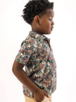 Boys Classic Camo Knit Short Sleeve Performance Polo