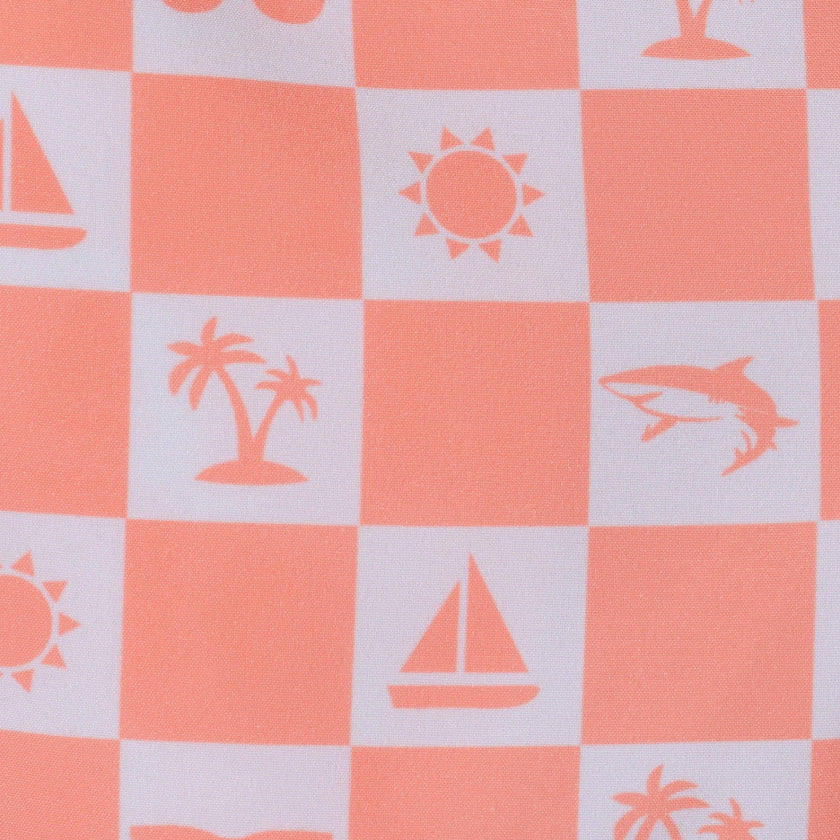 Rashguard & Swim Trunk Set - Sunglasses & Beach Vibes