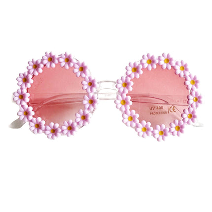 Sunglasses for Kids (Daisy Pink) Flower Frame