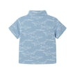 Infant Shark Print Buttondown Set | Blue