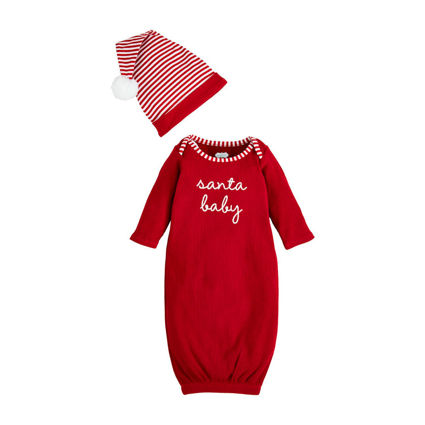 Red Santa Baby Take-Me-Home Hat Set