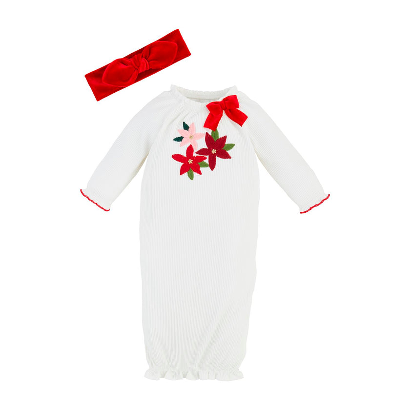 Poinsettia Take-Me-Home Hat Set