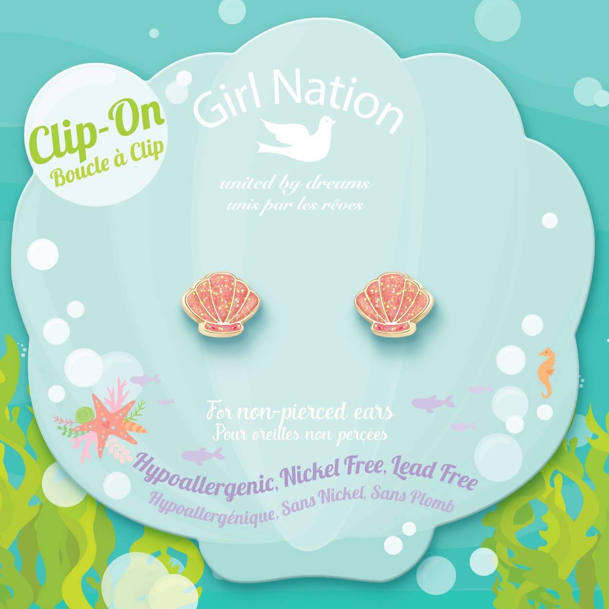 CLIP ON Cutie Earrings | Shell-abrate