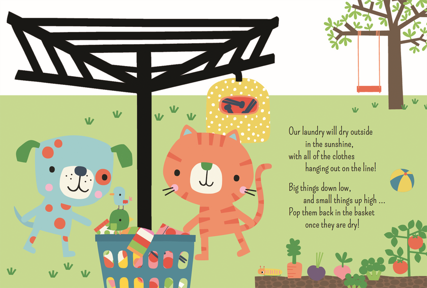Little Helpers: Laundry Day Sort & Play! Board Book