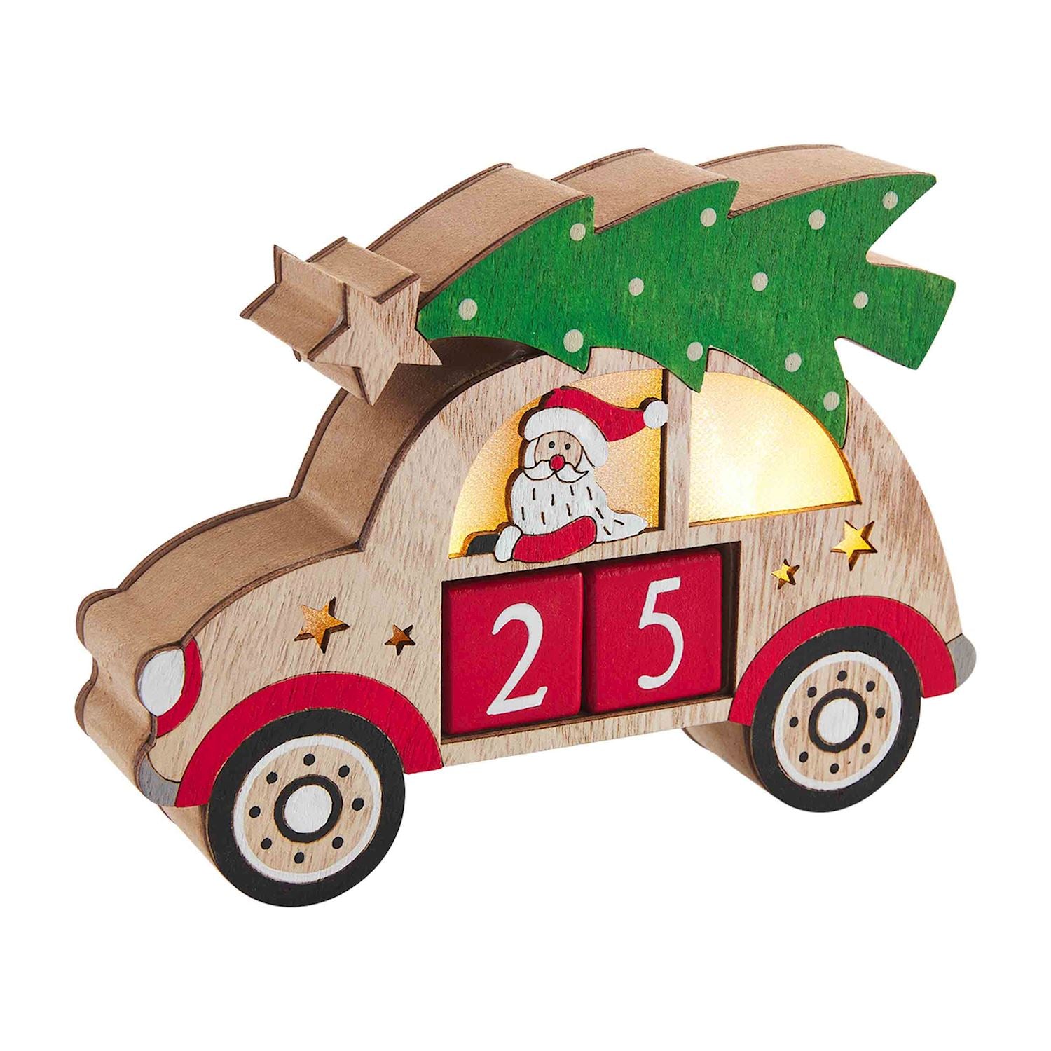 Car Christmas Countdown Night Light