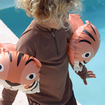 Inflatable Arm Band Floaties Tino the Tiger Clay