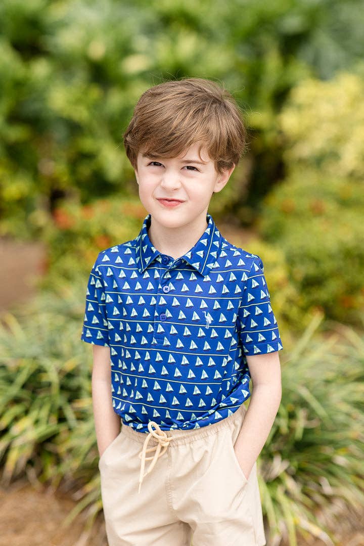 Boys Performance Polo | Set Sail