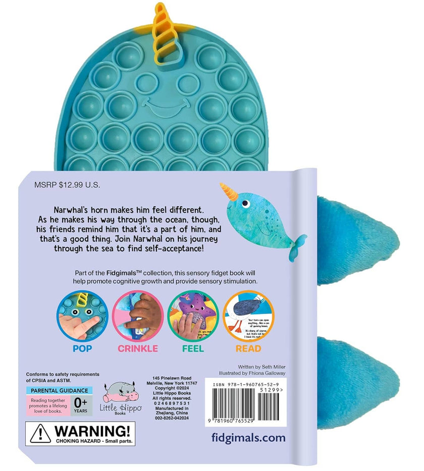 Little Narwhal - Your Sensory Fidget Friend Board Book
