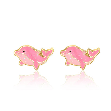 Dazzling Dolphin Children's Stud Earrings