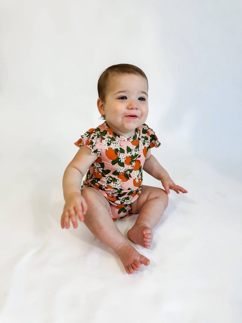 Orange Blossoms Bamboo Flutter Bubble
