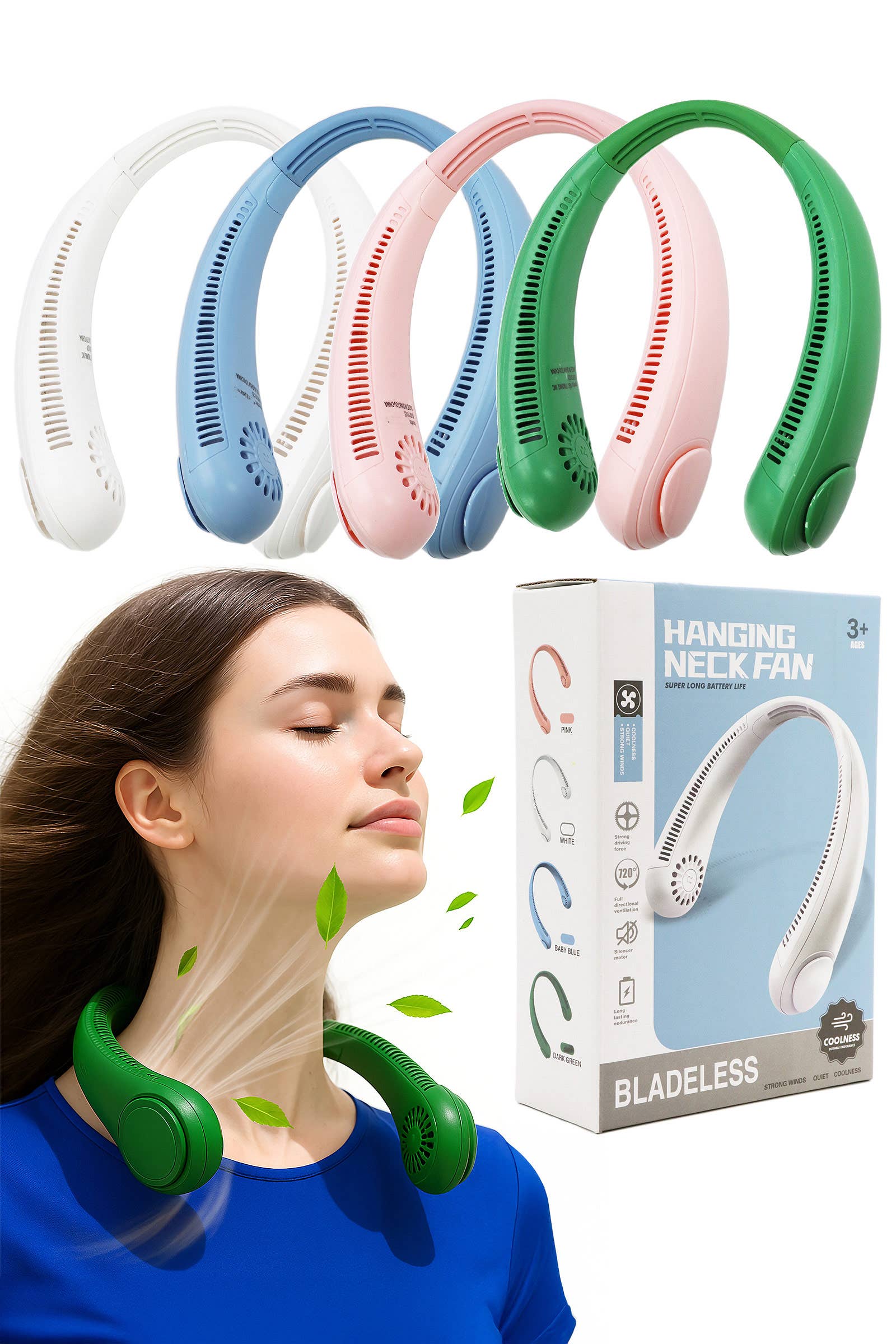 Bladeless Neckband Electrical Fan - Assorted