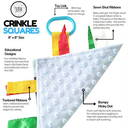 Crinkle Tag Sensory Toy-Police Rescue
