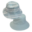Blue Plaid Reversible Bucket Hat