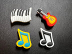 Pick Your Own Piano keyboard guitar music Note Shoe Charms Best Quality JuliesDecalDesign