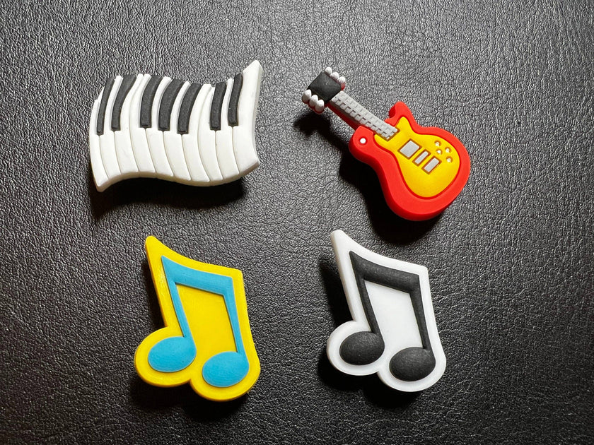 Pick Your Own Piano keyboard guitar music Note Shoe Charms Best Quality JuliesDecalDesign