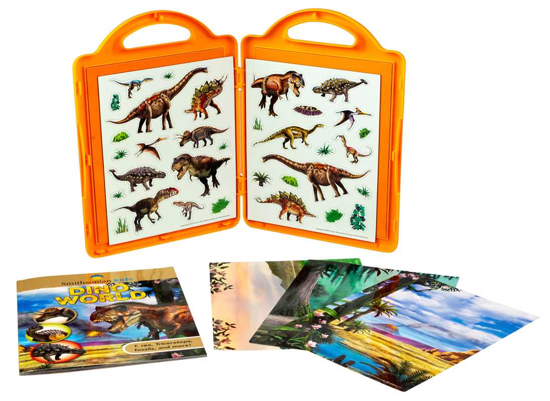 Smithsonian Kids: DinoWorld Book and Magnetic Play Set by Editors of Silver Dolphin Books