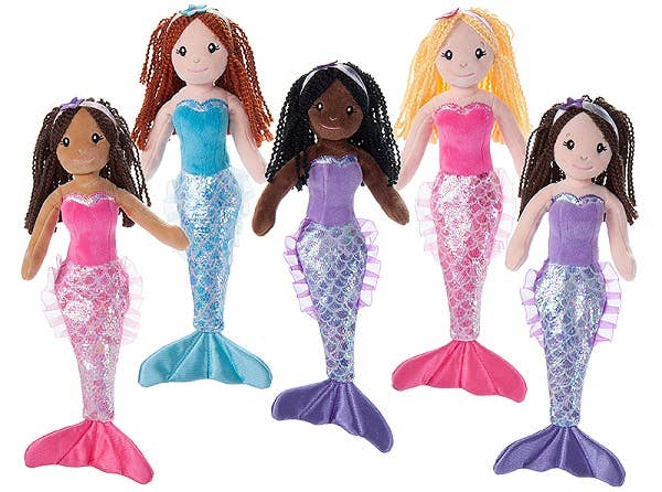 Mermaid w/ Sloth Doll Stuffed Animal (Pick Your Mermaid)