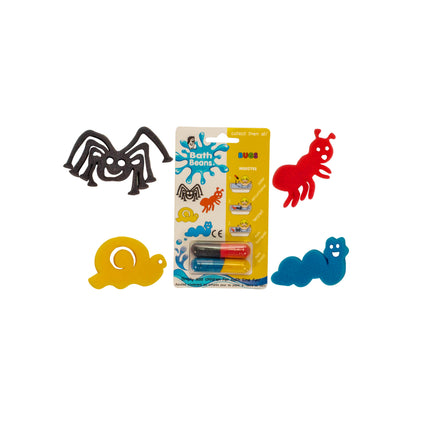 Magic food-grade gelatin capsules release two sponge toys from each capsule when dropped into warm water. Each pack contains two jumbo capsules and each capsule two sponge characters. There are 8 themes: Dinosaurs, Fairy Folk, Journey, Bugs, Wild Animals, African Animals, Fairy Tales & Sea Creatures. Non-toxic! No essential oils! No fragrance! Made with food-grade ingredients - safe for kids. Hand made in South Africa since 1988.
