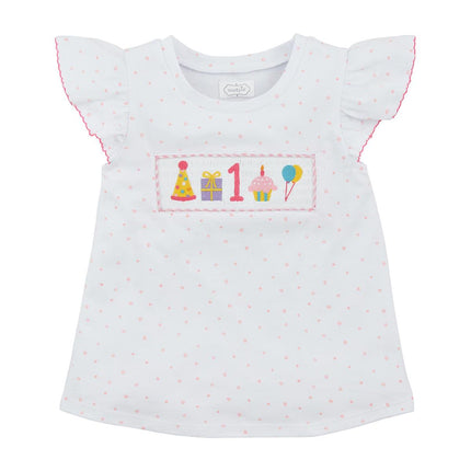 One Birthday Girl Smocked Tunic