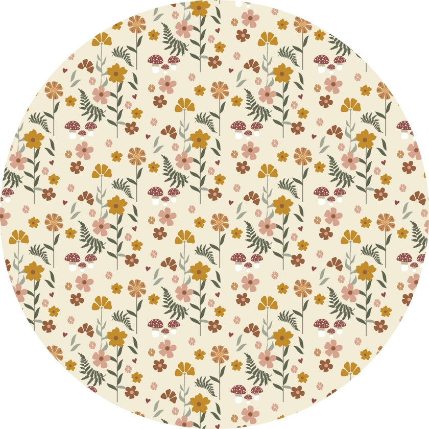 Toadstool Garden Short Sleeve Bamboo Twirl Dress