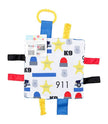 Crinkle Tag Sensory Toy-Police Rescue